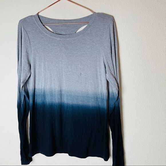 EUC Trina Turk Recreation Gradient Long Sleeve Top Medium - Picture 2 of 7